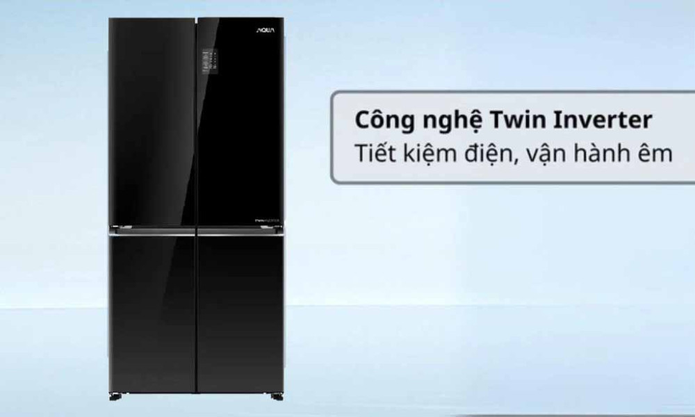 Tủ lạnh Aqua inverter 469 lít Multi Door AQR-M536XA(GB) - Hàng chính hãng