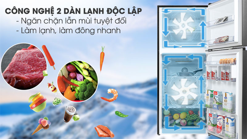 Tủ lạnh Beko Inverter 340 lít RDNT371E50VZK - Hàng chính hãng