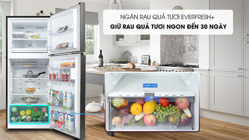 Tủ lạnh Beko Inverter 340 lít RDNT371E50VZK - Hàng chính hãng