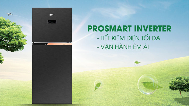 Tủ lạnh Beko Inverter 340 lít RDNT371E50VZK - Hàng chính hãng