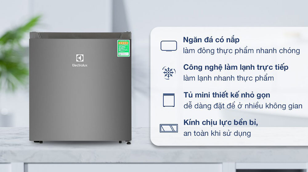 Tủ lạnh Electrolux 45 lít EUM0500AD - Hàng chính hãng
