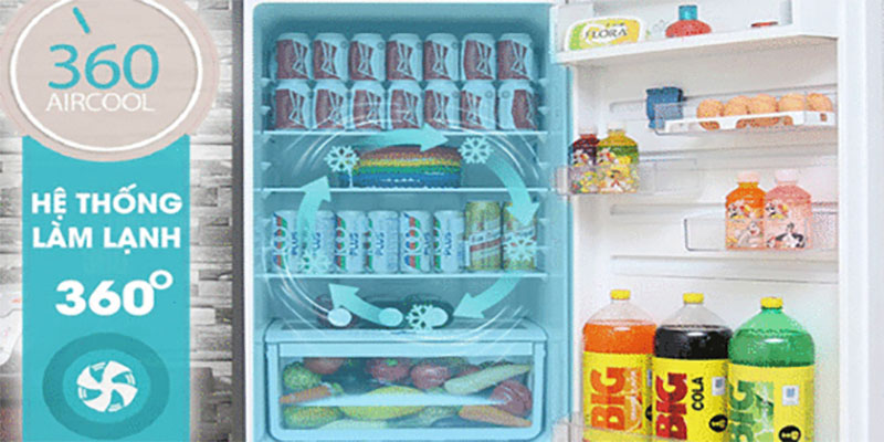 Tủ lạnh Electrolux ETE5720B-G - Hàng chính hãng