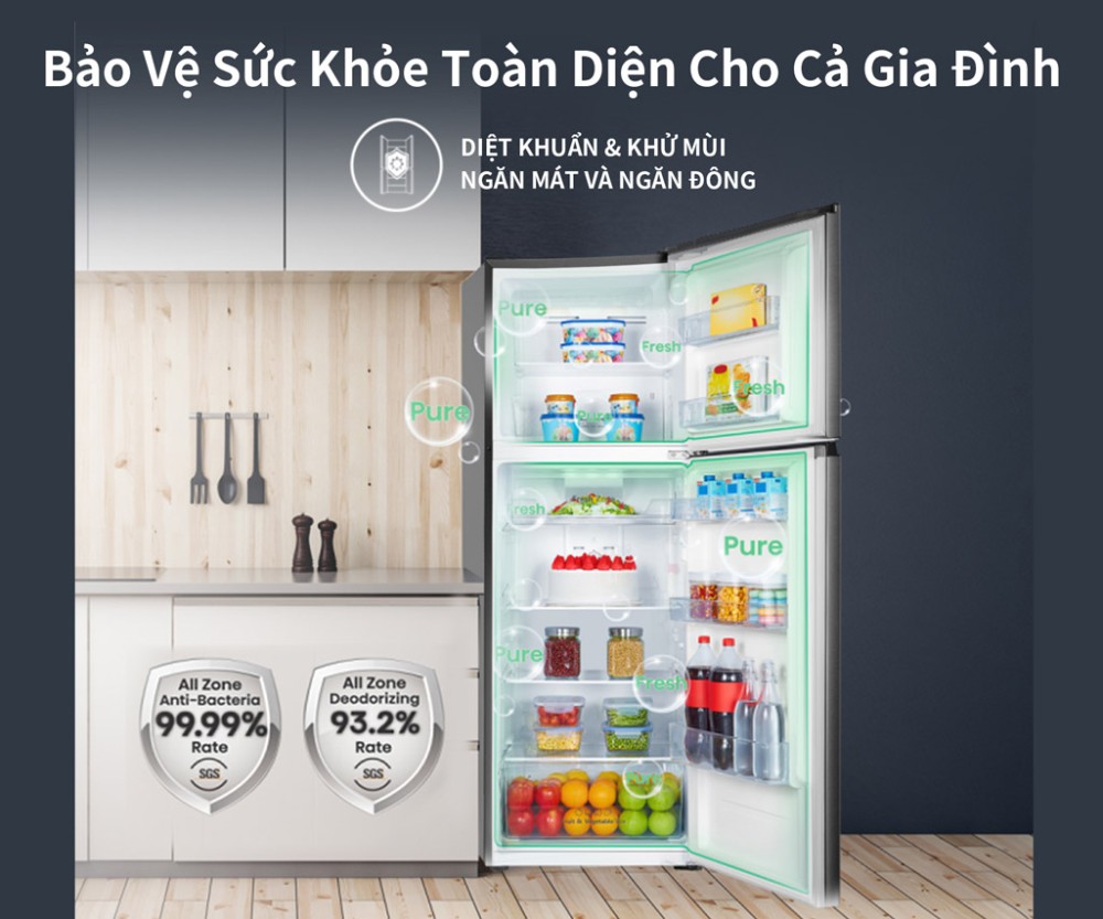 Tủ lạnh Hisense inverter 249 lít RT328N4EBND - Hàng chính hãng
