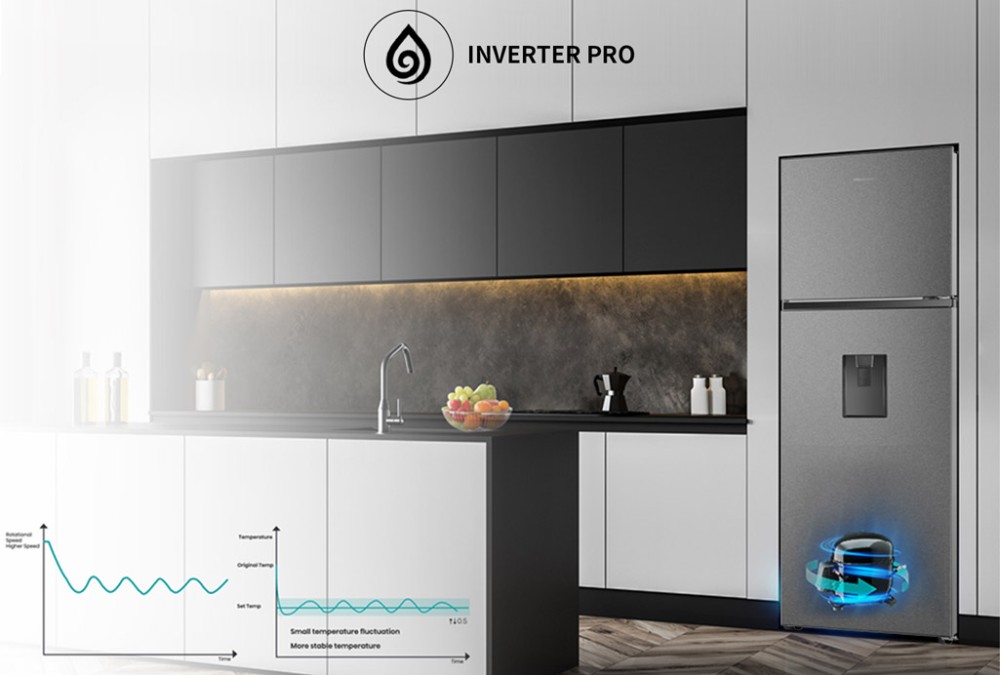 Tủ lạnh Hisense inverter 249 lít RT328N4EBND - Hàng chính hãng