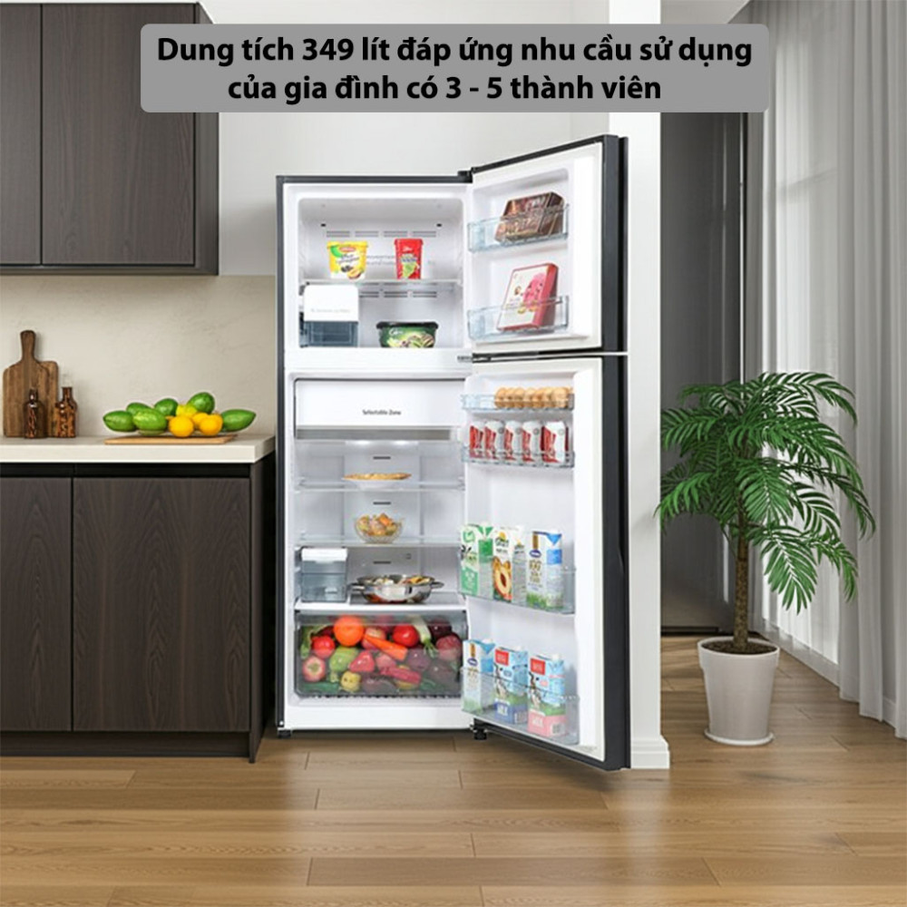 Tủ lạnh Hitachi Inverter 349 lít R-FVY480PGV0-GBK - Hàng chính hãng