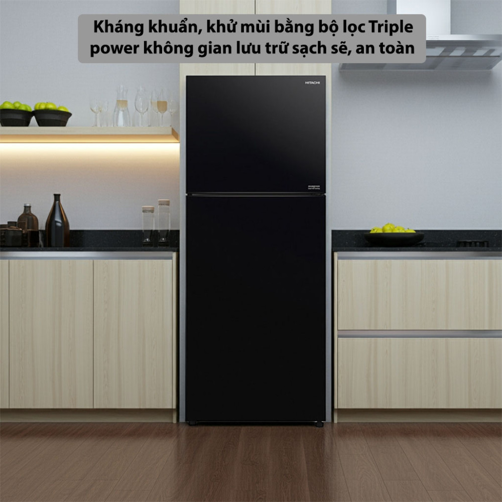 Tủ lạnh Hitachi Inverter 349 lít R-FVY480PGV0-GBK - Hàng chính hãng