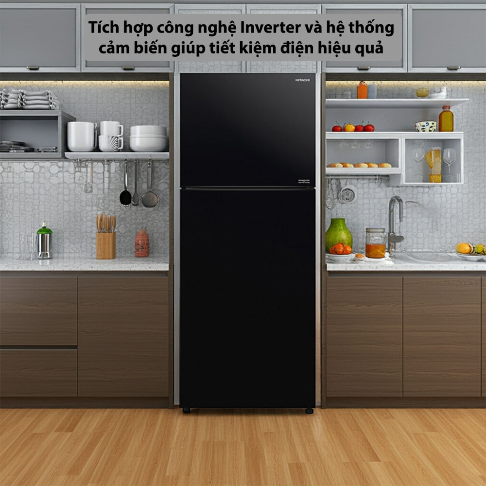 Tủ lạnh Hitachi Inverter 349 lít R-FVY480PGV0-GBK - Hàng chính hãng