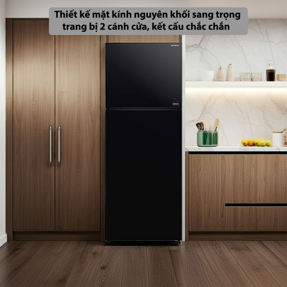 Tủ lạnh Hitachi Inverter 390 lít R-FVY510PGV0-GBK - Hàng chính hãng