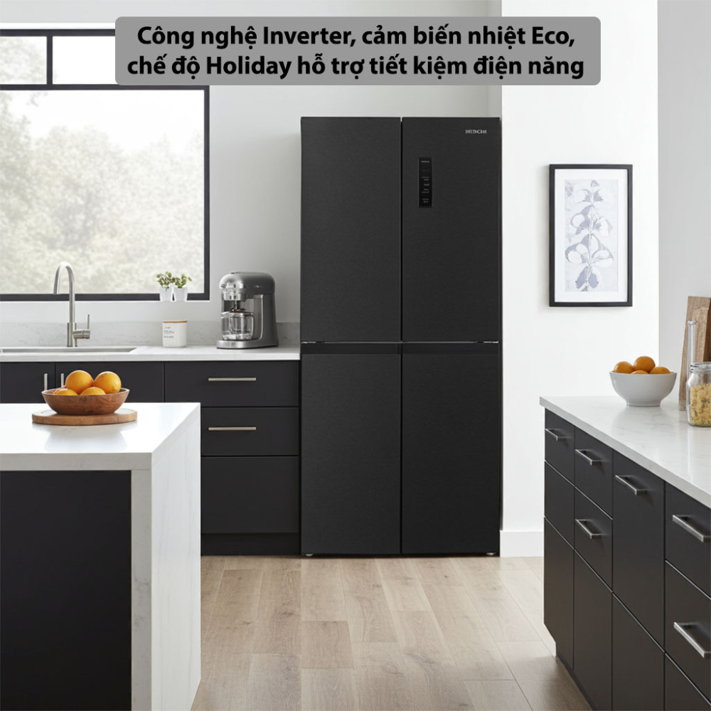 Tủ lạnh Hitachi Inverter 466 lít Multi Door HR4N7522DSDXVN - Hàng chính hãng