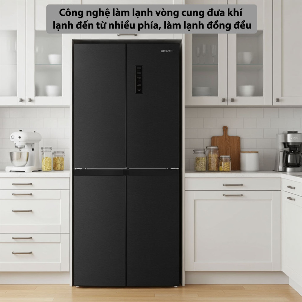 Tủ lạnh Hitachi Inverter 466 lít Multi Door HR4N7522DSDXVN - Hàng chính hãng