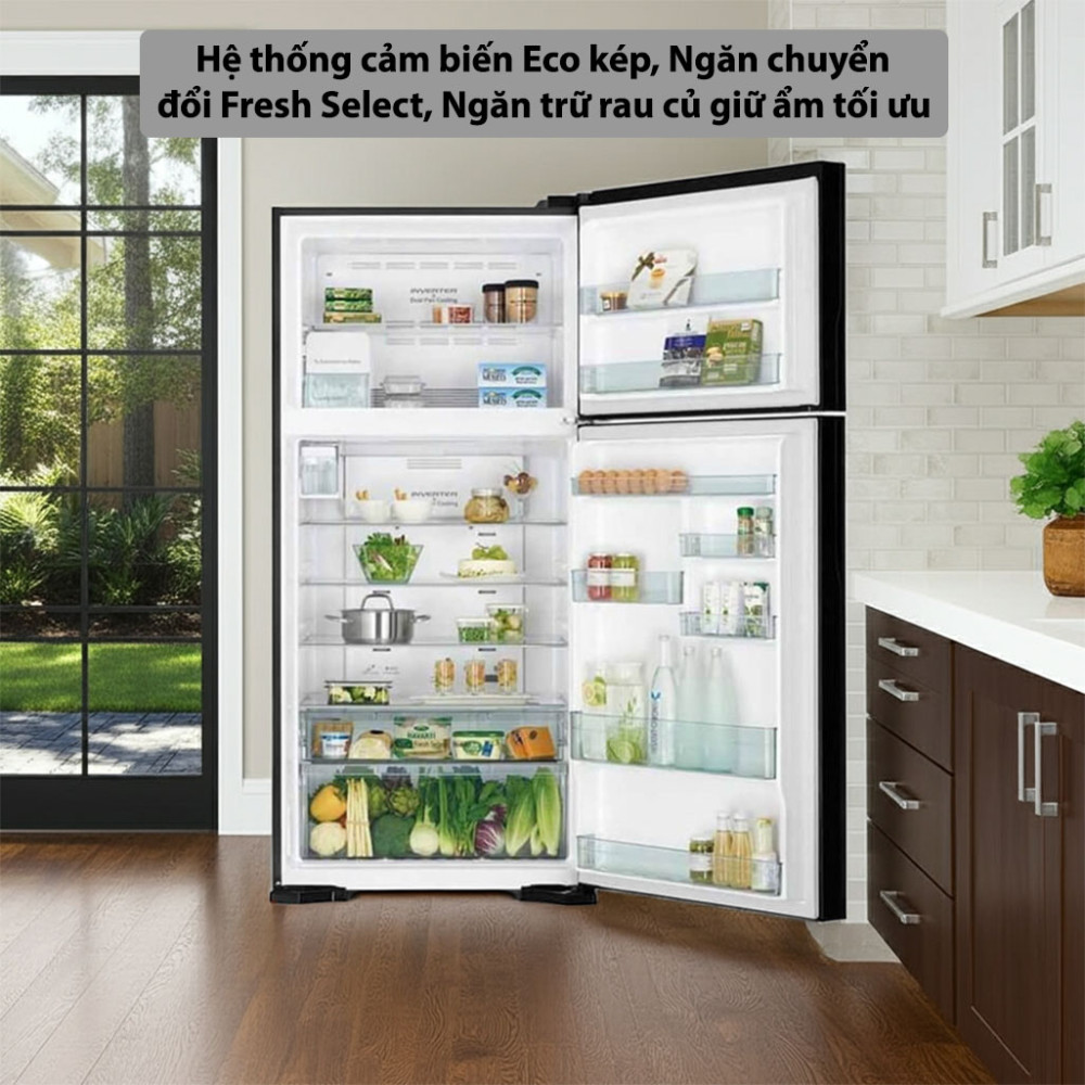 Tủ lạnh Hitachi Inverter 550 lít R-FG690PGV7X(GBK) tính năng hiện đại mang lại nhiều tiện ích