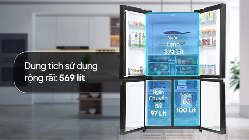 Dung tích phù hợp gia đình đông thành viên