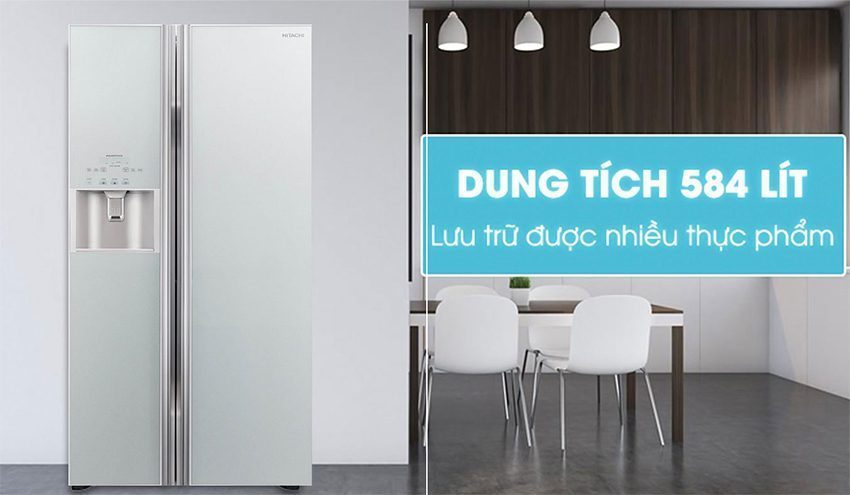 Tủ lạnh Inverter Hitachi R-M700GPGV2-GS có thiết kế sang trọng