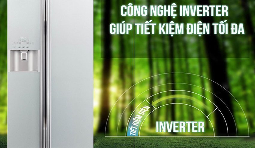 Tủ lạnh Inverter Hitachi R-M700GPGV2-GS sử du g5 công nghệ Inverter