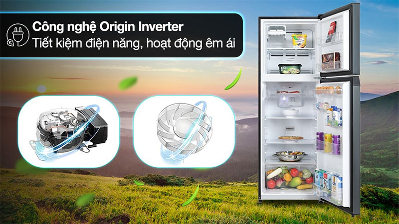 Tủ lạnh Inverter 233 lít Toshiba GR-RT303WE-PMV(52) - Hàng chính hãng