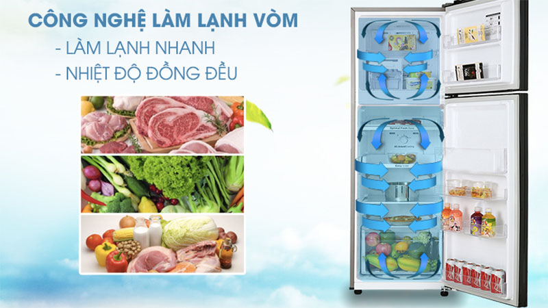 Tủ lạnh Inverter 256 lít Samsung RT25M4032BU/SV - Hàng chính hãng