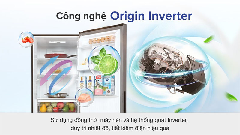 Tủ lạnh Inverter 325 lít Toshiba GR-RB410WE-PMV(37)-SG - Hàng chính hãng