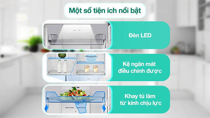 Tủ lạnh Toshiba Inverter 338 lít GR-RT468WE-PMV(58)-MM - Hàng chính hãng