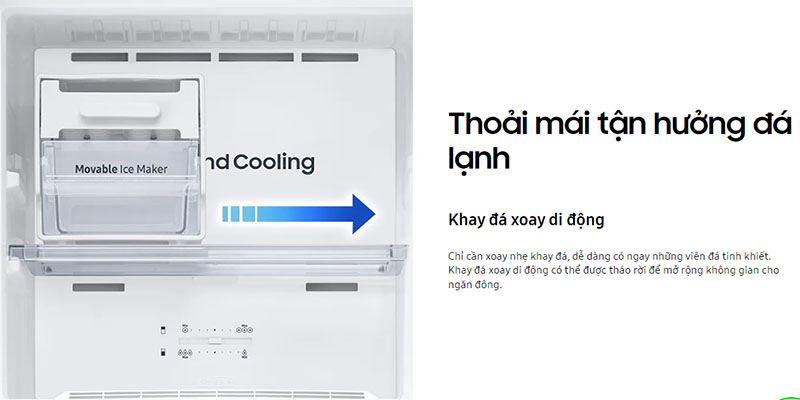 Tủ lạnh Inverter 348 lít Bespoke Samsung RT35CB56448CSV - Hàng chính hãng