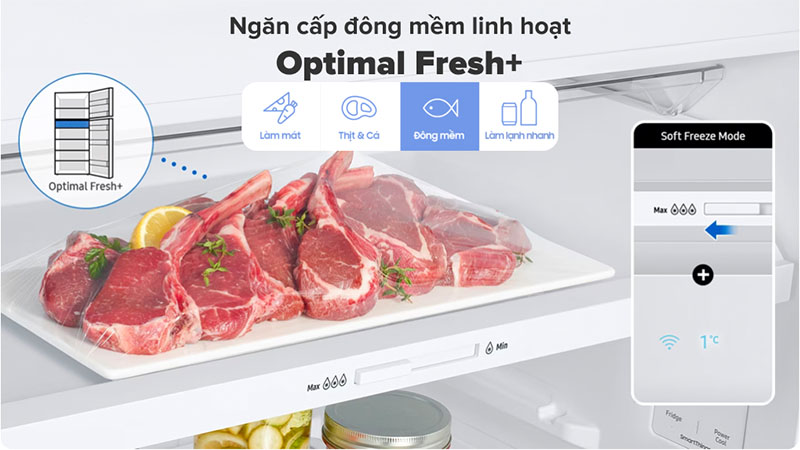 Tủ lạnh Inverter 382 lít Samsung RT38CG6584B1SV - Hàng chính hãng