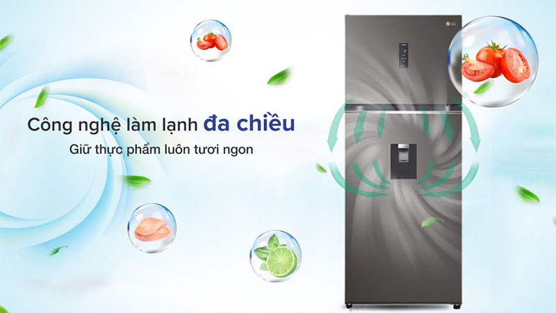Tủ lạnh Inverter 394 lít LG GN-D392PSA - Hàng chính hãng