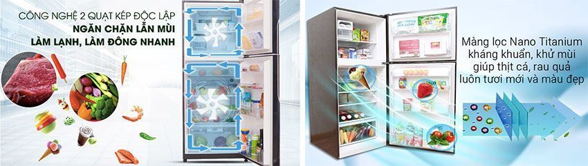 Tủ lạnh Inverter 406 lít Hitachi R-FG510PGV8 GBK - Hàng chính hãng