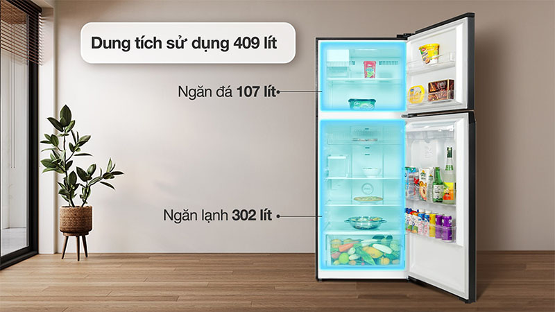 Tủ lạnh Inverter 409 lít Toshiba GR-RT535WEA-PMV(06)-MG - Hàng chính hãng