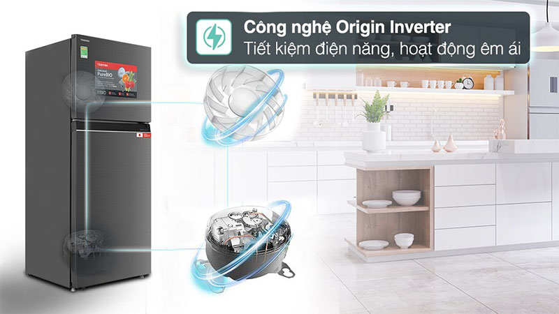 Công nghệ tiết kiệm điện của Tủ lạnh Inverter 411 lít Toshiba GR-RT559WE-PMV(58)-MM