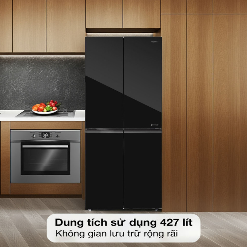 Tủ lạnh Inverter 427 lít Multi Door Hisense RQ519N4EBU - Hàng chính hãng