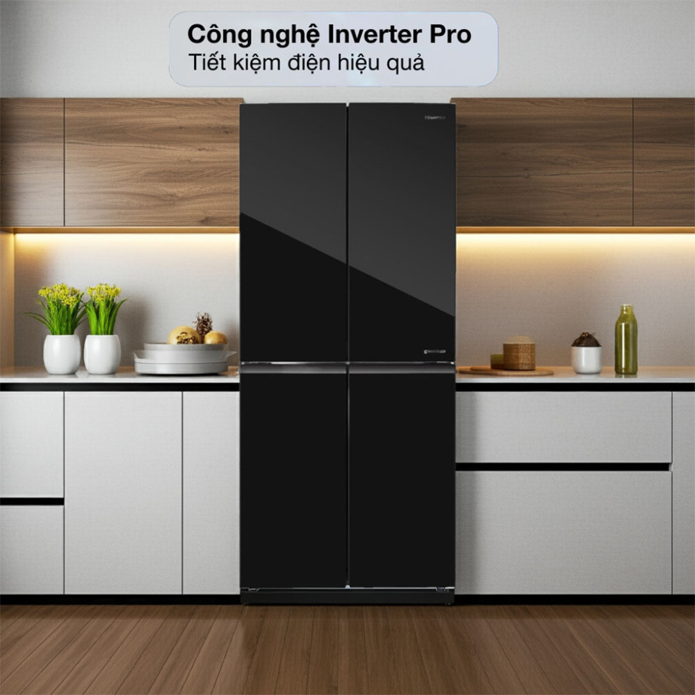 Tủ lạnh Inverter 427 lít Multi Door Hisense RQ519N4EBU - Hàng chính hãng