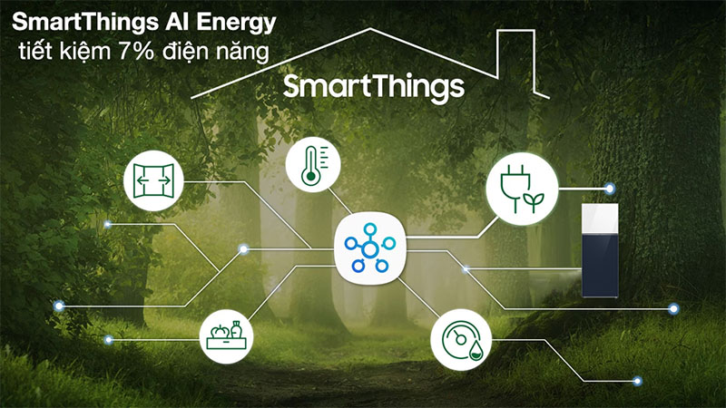 Tủ lạnh Inverter 460 lít Bespoke Samsung RT47CB66868ASV - Hàng chính hãng