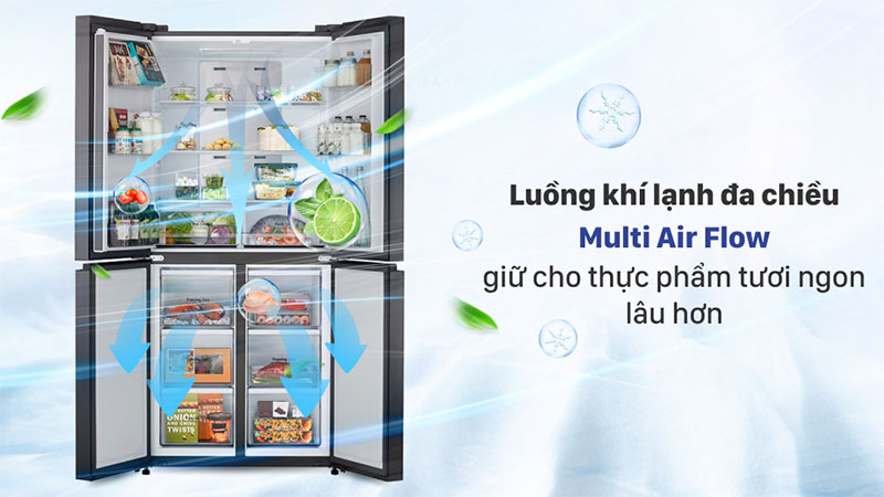 Tủ lạnh Inverter 470 lít Multi Door LG GR-B50BL  - Hàng chính hãng