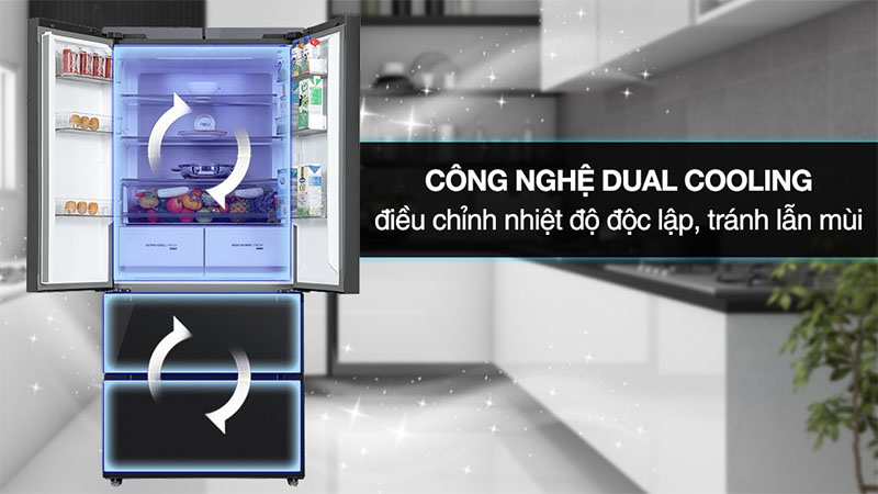 Tủ lạnh Inverter 515 lít Multi Door Toshiba GR-RF669WI-PGV(A9)-BG - Hàng chính hãng