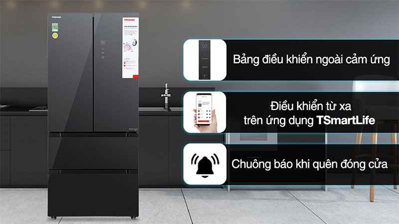 Tủ lạnh Inverter 515 lít Multi Door Toshiba GR-RF669WI-PGV(A9)-BG - Hàng chính hãng