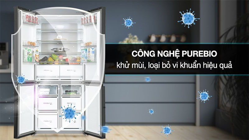 Tủ lạnh Inverter 515 lít Multi Door Toshiba GR-RF670WI-PGV(A9)-BG - Hàng chính hãng