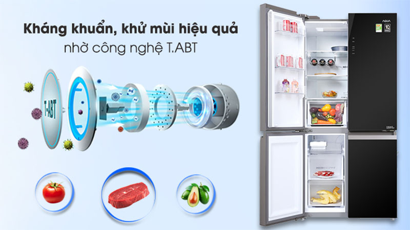 Tủ lạnh Inverter 549 lít Multi Door Aqua AQR-IG636FM(GB) - Hàng chính hãng