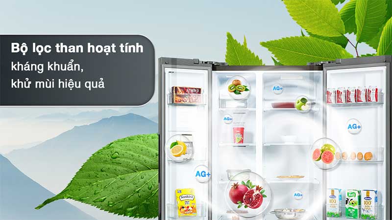 Bộ lọc than hoạt tính của Tủ lạnh Inverter 624 Lít Electrolux ESE6600A-AVN