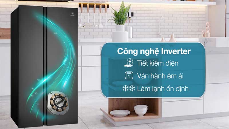 Tủ lạnh Inverter 624 Lít Electrolux ESE6600A-BVN - Hàng chính hãng