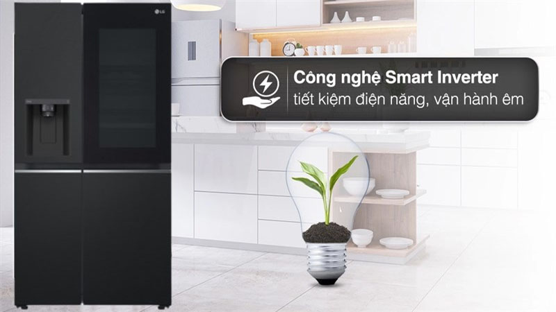 Tủ lạnh Inverter 635 lít Side By Side InstaView LG GR-G257BL - Hàng chính hãng