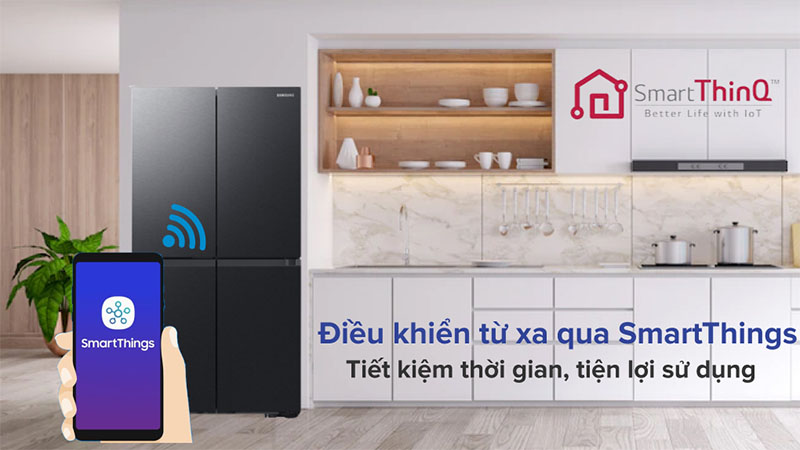 Tủ lạnh Inverter 648 lít Multi Door Samsung RF59C766FB1/SV - Hàng chính hãng