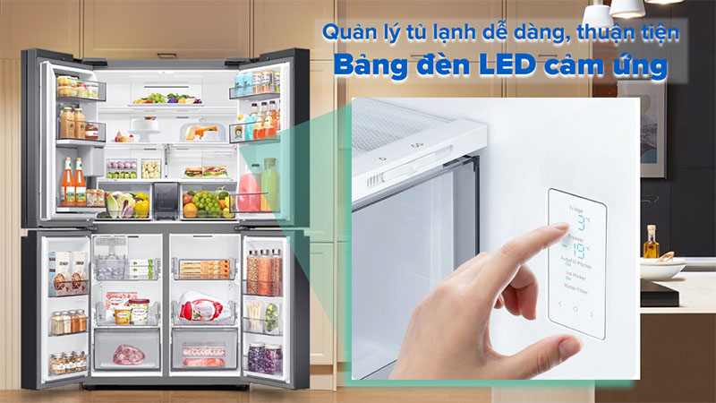 Tủ lạnh Inverter 649 lít Multi Door Samsung RF59C700ES9/SV - Hàng chính hãng