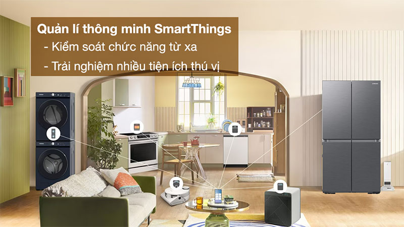 Tủ lạnh Inverter 649 lít Multi Door Samsung RF59C700ES9/SV - Hàng chính hãng