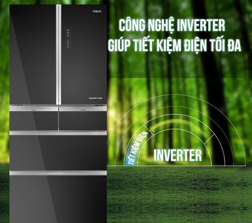 Tủ lạnh Inverter Aqua AQR-IG686AM GB - Hàng chính hãng