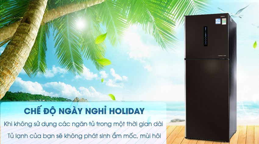 Tủ lạnh Inverter Aqua AQR-IU356DN DB - Hàng chính hãng