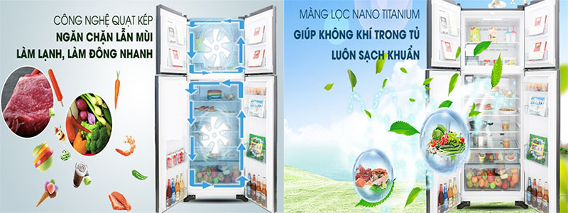 Tủ lạnh Inverter Hitachi R-FW650PGV8-GBK