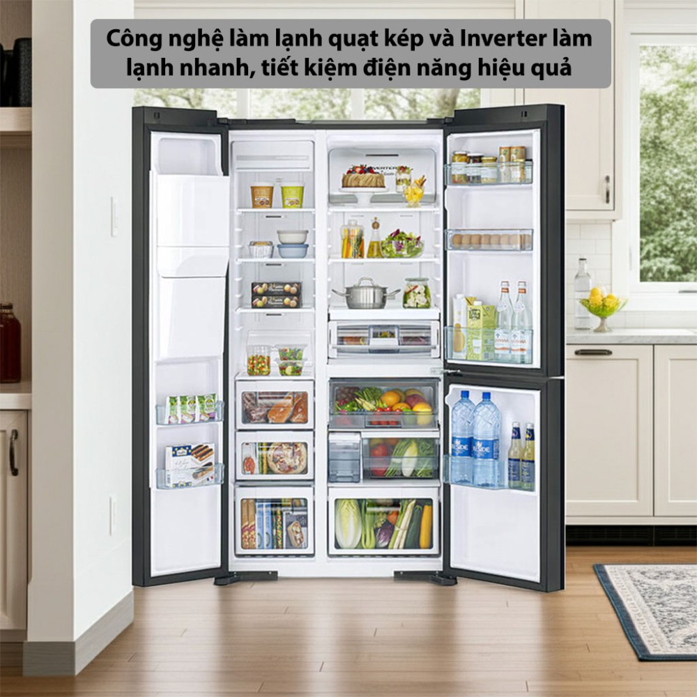 Tủ lạnh Inverter Hitachi R-MY800GVGV0(MIR) - 569 lít - Hàng chính hãng