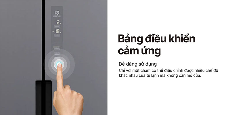 Tủ lạnh Inverter Multi Door 456 lít Aqua AQR-M530EM(SLB) - Hàng chính hãng