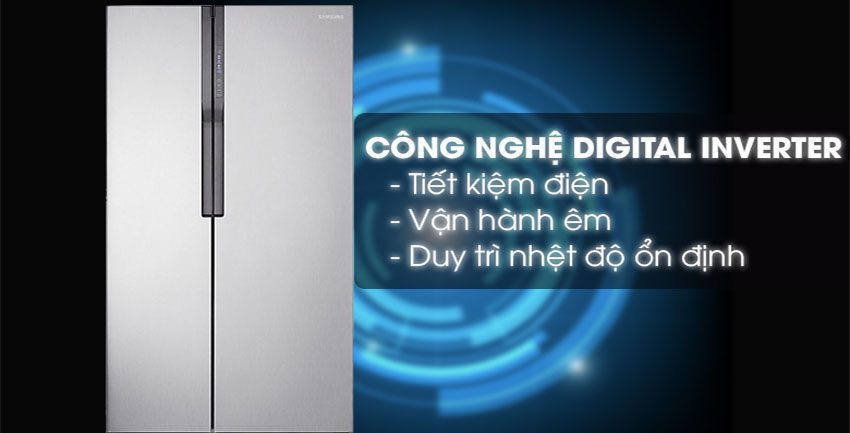Tủ lạnh Inverter Samsung RS552NRUASL/SV - Hàng chính hãng