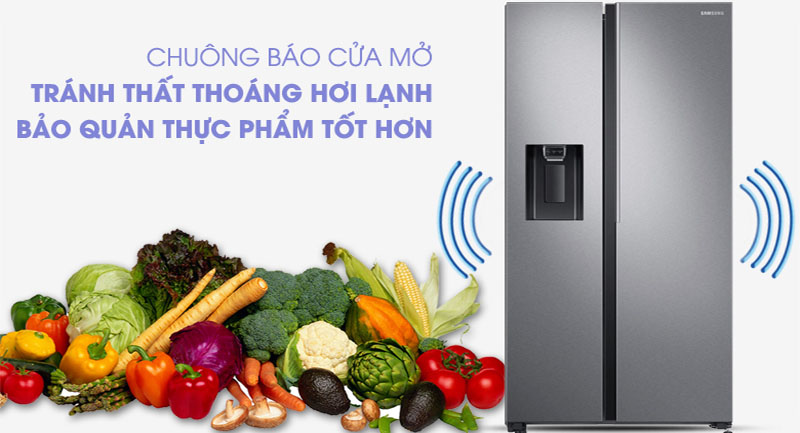 Tủ lạnh Inverter Samsung RS64R5101SL/SV - Hàng chính hãng