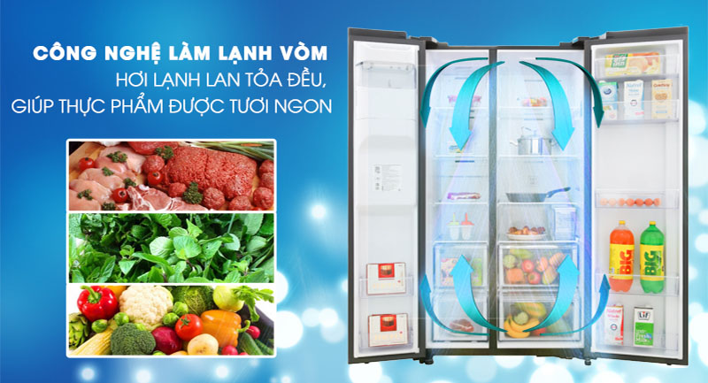 Tủ lạnh Inverter Samsung RS64R53012C/SV - Hàng chính hãng
